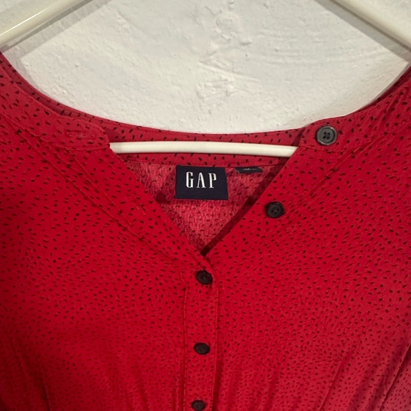 Gap Red Dress with Black Sopts - Picture 4 of 4